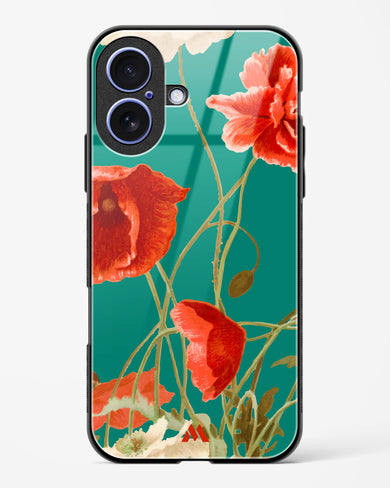 Vintage Poppy Field Glass Case Phone Cover (Apple)
