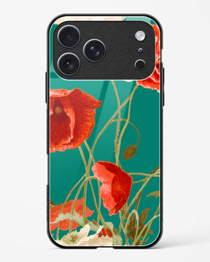 Vintage Poppy Field Glass Case Phone Cover (Apple)
