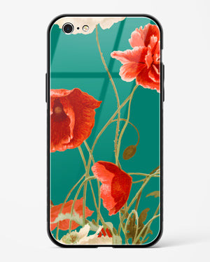 Vintage Poppy Field Glass Case Phone Cover (Apple)