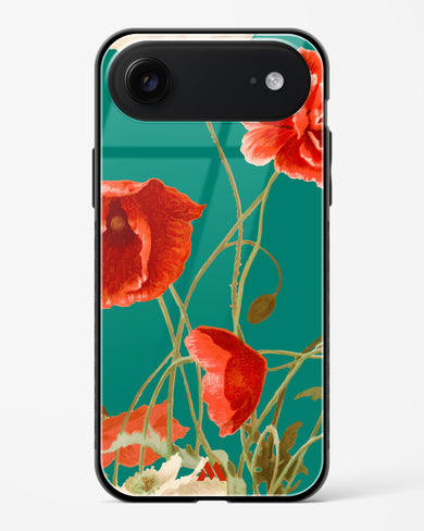 Vintage Poppy Field Glass Case Phone Cover (Apple)