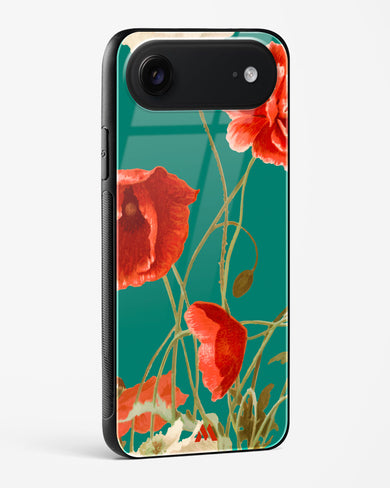 Vintage Poppy Field Glass Case Phone Cover (Apple)