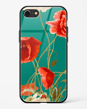 Vintage Poppy Field Glass Case Phone Cover (Apple)