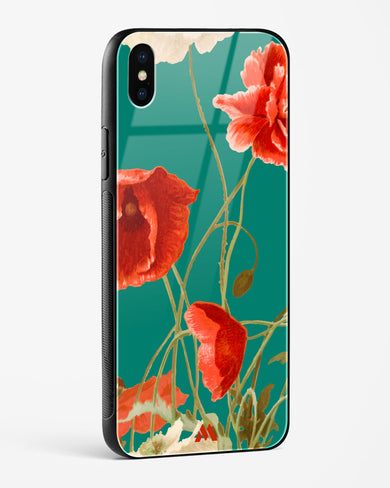 Vintage Poppy Field Glass Case Phone Cover (Apple)