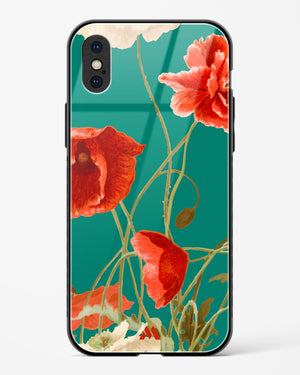 Vintage Poppy Field Glass Case Phone Cover (Apple)