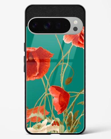 Vintage Poppy Field Glass Case Phone Cover (Google)