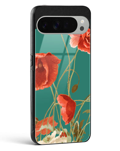 Vintage Poppy Field Glass Case Phone Cover (Google)