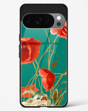 Vintage Poppy Field Glass Case Phone Cover (Google)