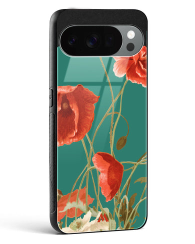 Vintage Poppy Field Glass Case Phone Cover (Google)