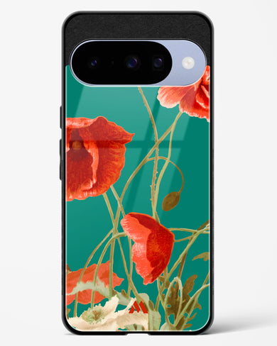 Vintage Poppy Field Glass Case Phone Cover (Google)