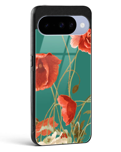 Vintage Poppy Field Glass Case Phone Cover (Google)