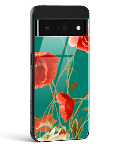 Vintage Poppy Field Glass Case Phone Cover (Google)