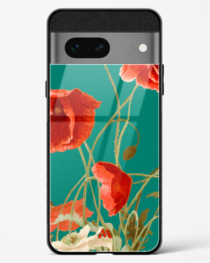 Vintage Poppy Field Glass Case Phone Cover (Google)