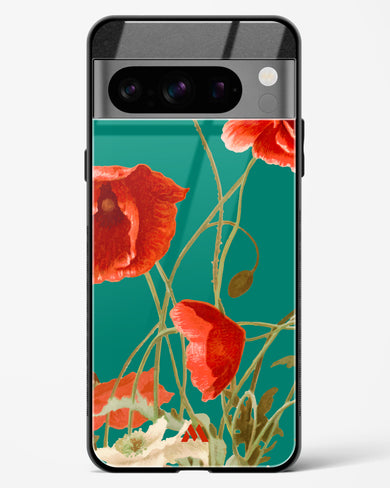 Vintage Poppy Field Glass Case Phone Cover (Google)
