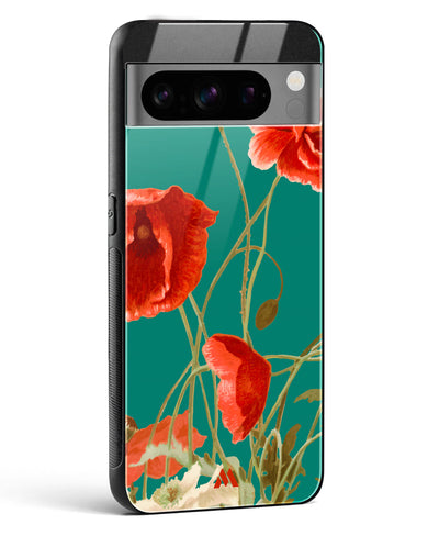 Vintage Poppy Field Glass Case Phone Cover (Google)