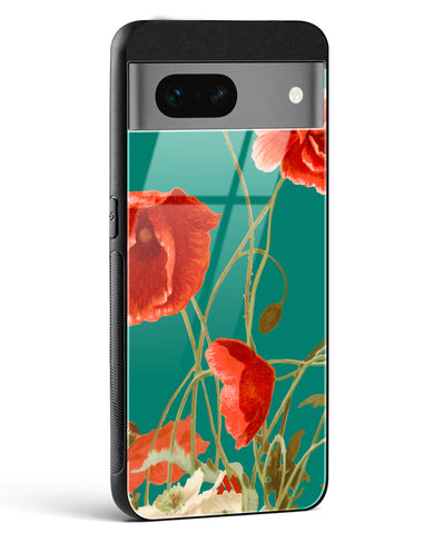 Vintage Poppy Field Glass Case Phone Cover (Google)