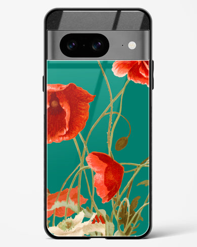 Vintage Poppy Field Glass Case Phone Cover (Google)