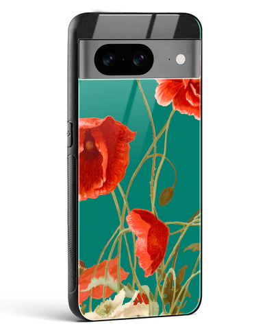 Vintage Poppy Field Glass Case Phone Cover (Google)