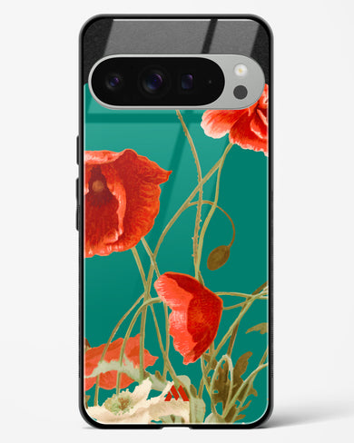 Vintage Poppy Field Glass Case Phone Cover (Google)