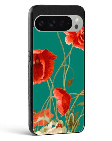 Vintage Poppy Field Glass Case Phone Cover (Google)