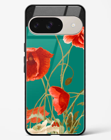 Vintage Poppy Field Glass Case Phone Cover (Google)