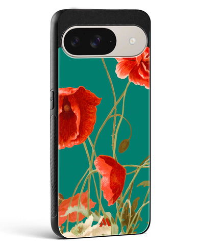 Vintage Poppy Field Glass Case Phone Cover (Google)