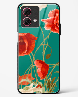 Vintage Poppy Field Glass Case Phone Cover-(Motorola)