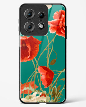 Vintage Poppy Field Glass Case Phone Cover (Motorola)