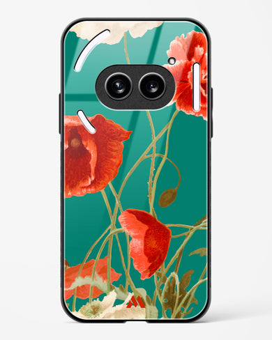 Vintage Poppy Field Glass Case Phone Cover (Nothing)