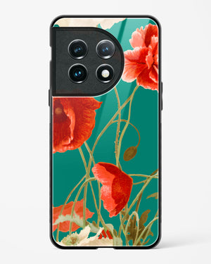 Vintage Poppy Field Glass Case Phone Cover (OnePlus)