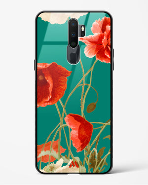 Vintage Poppy Field Glass Case Phone Cover (Oppo)
