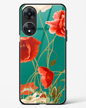 Vintage Poppy Field Glass Case Phone Cover (Oppo)