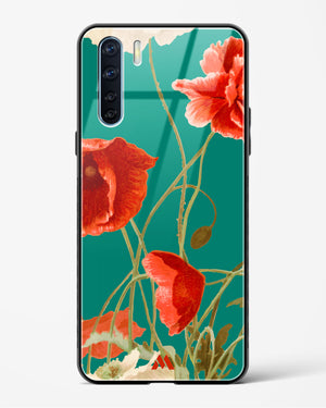 Vintage Poppy Field Glass Case Phone Cover (Oppo)