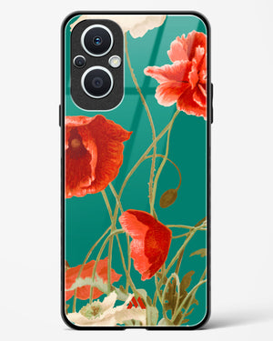 Vintage Poppy Field Glass Case Phone Cover (Oppo)