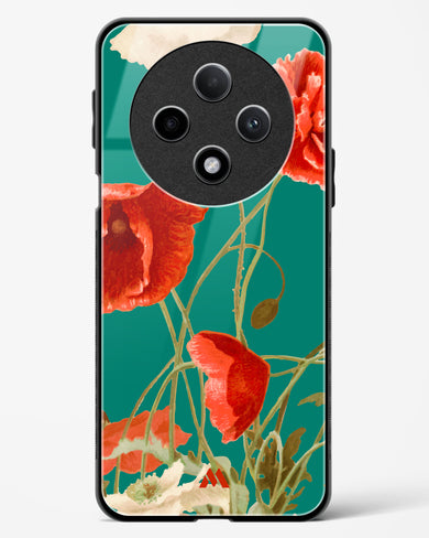 Vintage Poppy Field Glass Case Phone Cover (Oppo)