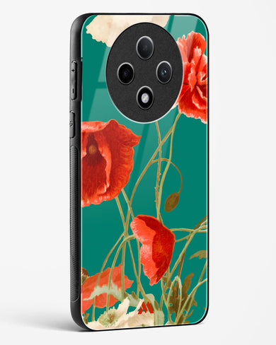 Vintage Poppy Field Glass Case Phone Cover (Oppo)