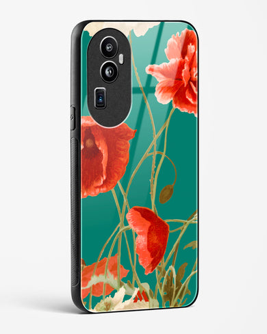 Vintage Poppy Field Glass Case Phone Cover (Oppo)
