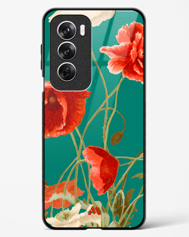 Vintage Poppy Field Glass Case Phone Cover (Oppo)