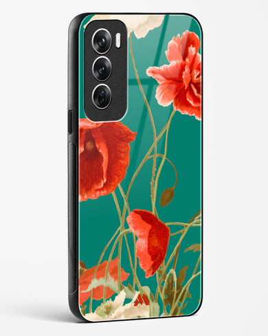 Vintage Poppy Field Glass Case Phone Cover (Oppo)