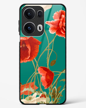 Vintage Poppy Field Glass Case Phone Cover (Oppo)