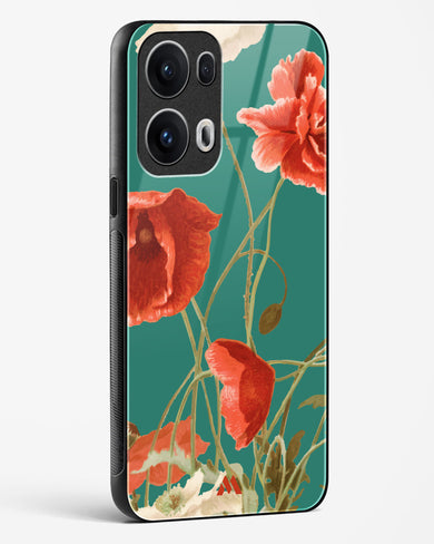 Vintage Poppy Field Glass Case Phone Cover (Oppo)