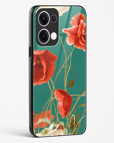Vintage Poppy Field Glass Case Phone Cover (Oppo)