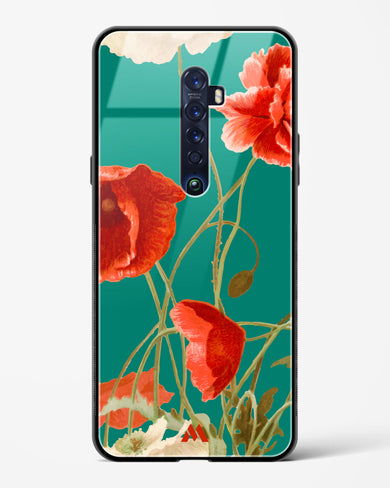 Vintage Poppy Field Glass Case Phone Cover (Oppo)
