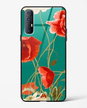 Vintage Poppy Field Glass Case Phone Cover-(Oppo)