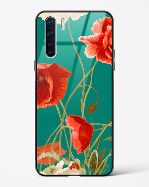 Vintage Poppy Field Glass Case Phone Cover (Oppo)