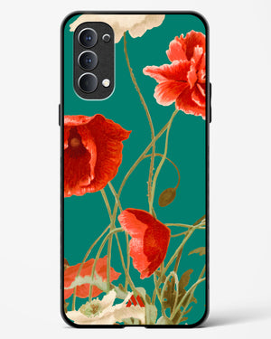 Vintage Poppy Field Glass Case Phone Cover (Oppo)
