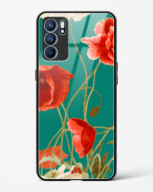 Vintage Poppy Field Glass Case Phone Cover (Oppo)