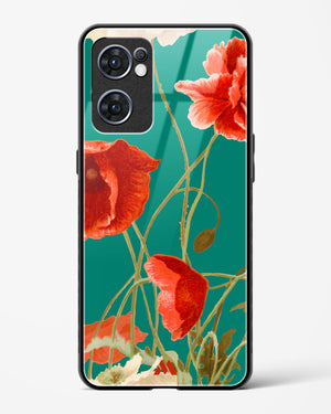 Vintage Poppy Field Glass Case Phone Cover (Oppo)
