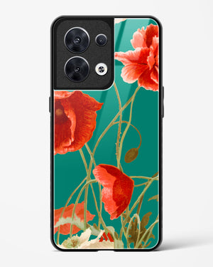 Vintage Poppy Field Glass Case Phone Cover (Oppo)