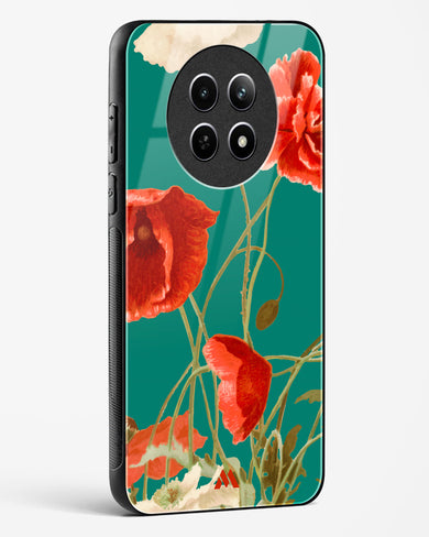 Vintage Poppy Field Glass Case Phone Cover (Realme)