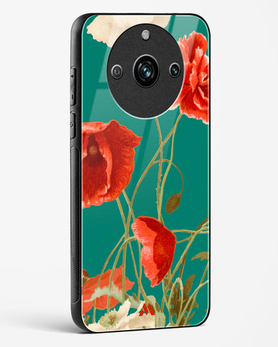 Vintage Poppy Field Glass Case Phone Cover (Realme)